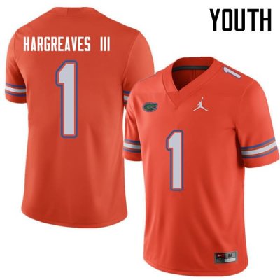 Youth Florida Gators #1 Vernon Hargreaves III NCAA Jordan Brand Orange Authentic Stitched College Football Jersey LYA5762PX